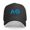 Australian Open Logo Baseball Cap Hard Hat Mens Big Size Hat Streetwear New In The Hat Boy Womens
