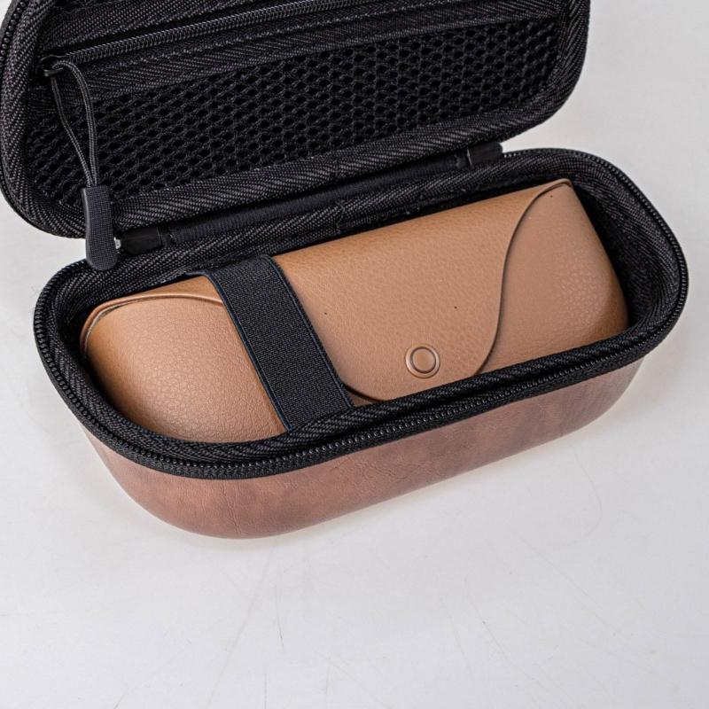 Spacious Protective Case Waterproof Shockproof EVA Case with Double Zipper & Meshing Pocket Easy To Carry for XREAL