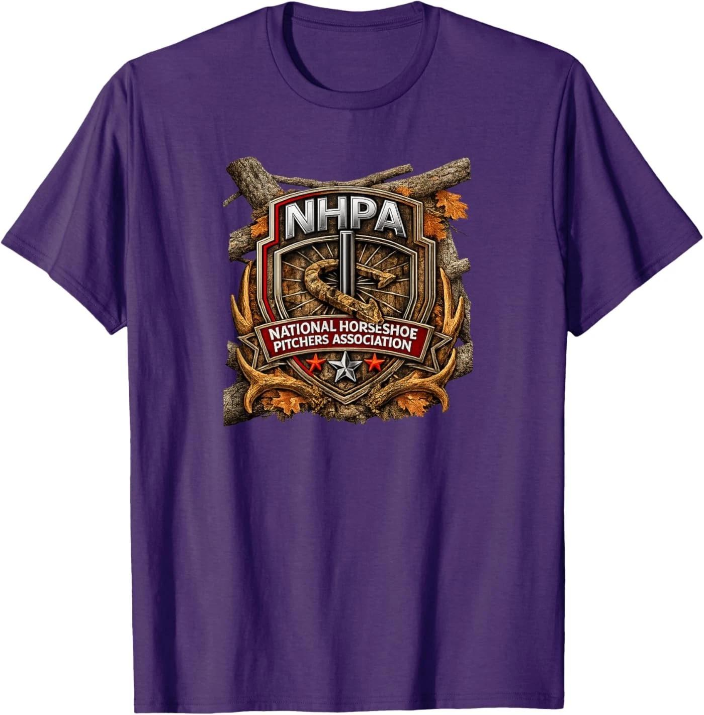 

National Horseshoe Pitchers Association NHPA Camo Logo Front T-Shirt 3XL
