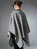 Winter Scarf Women Lady Layers Poncho Elegant Luxury Black White Plaid Wrap Shawl Casual Warm Scarve Capa Para Mujer Cloak New