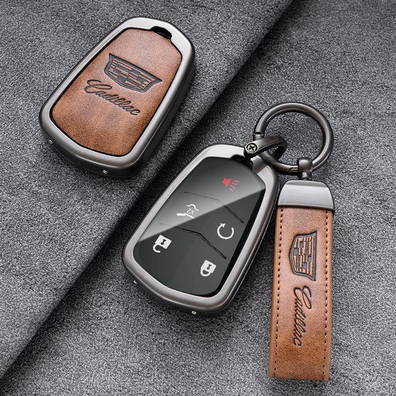Cadillac Key Case: Metal Shell for CT5, XT4, XT5, XTS, ATSL, CT6 Models.