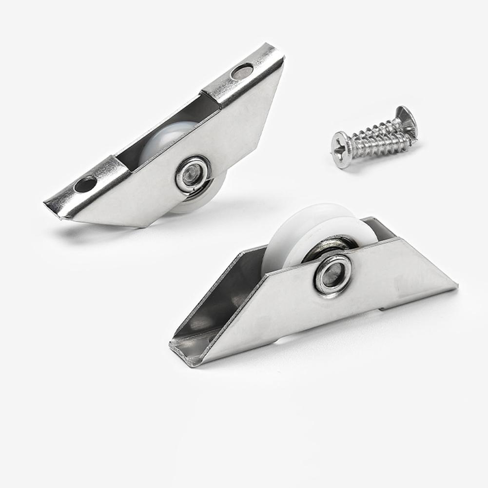 2PCS Door Window Pulley Roller Stainless Steel Bearing Roller Screen Window Door Sliding Wheel Cabinet Door Pulley Hardware