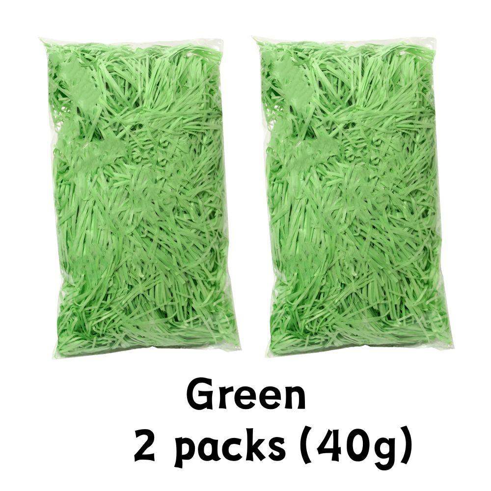 

40g Green Raffia Paper Packaged Gift Anti-Shock Protection Shredded Paper Box Filler Birthday Wedding Party Decorations YMY