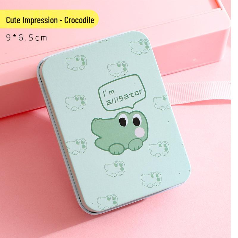 Creative Cartoon Mini Card and Hairpin Storage Tin Box