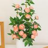 Rose Artificial Floral Arrangement - Silk & Dried Flowers for Home Décor