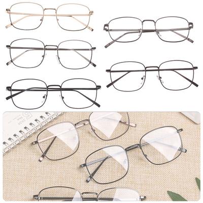 New Fashion Portable Metal Square Glasses Spectacles Optical Glasses Eyeglasses Frame