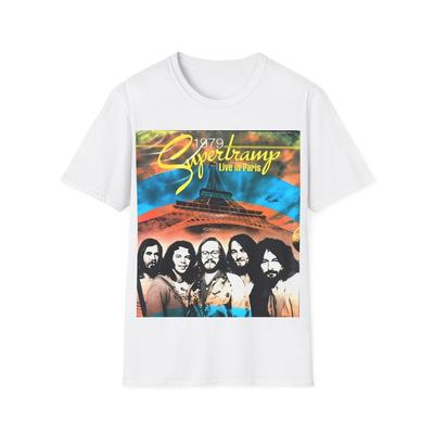 T-shirt di Cotone Morbido. Supertramp Live In Paris 1979