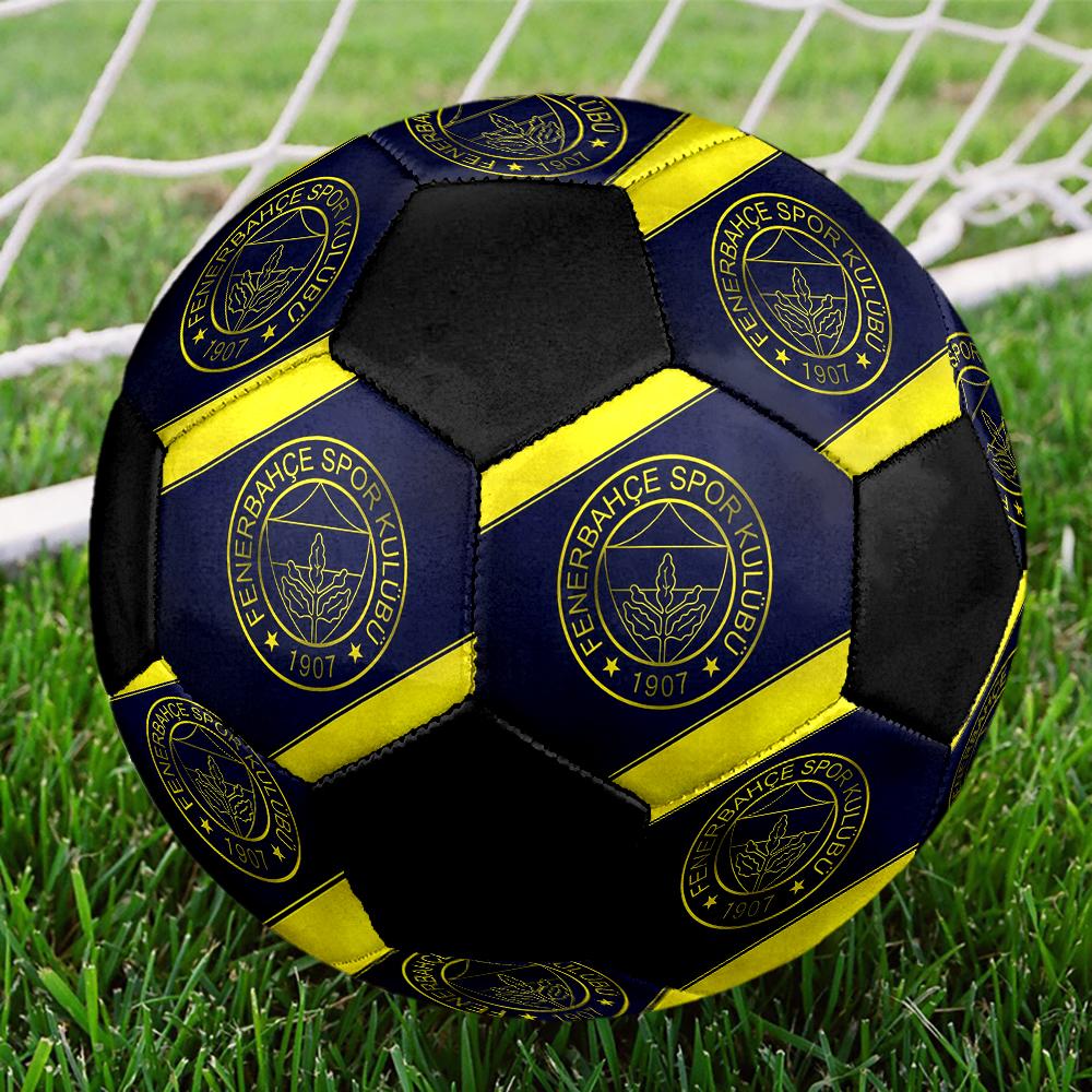 Pallone da Calcio Club Sportivo Fenerbahce, colorato, adatto a tutte le età, cucito a macchina, materiale PVC, qualità da competizione, durevole e ad alto rimbalzo