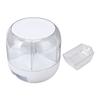 Drehbare Getreidelagerbox Transparent 6 Fächer PP Reisspender für Küche Geschäft 13,2 lb