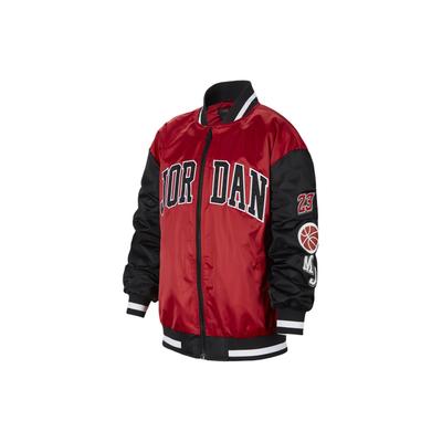 Jordan Letter Color Block Casual Long Sleeve Jacket Kids Jackets Fitness-Red HF7142-687