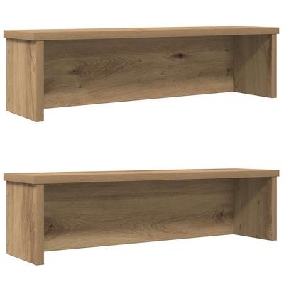 Vidaxl Foldable Kitchen Shelves, 2 Pcs., Artisan Oak, 60X15X16 Cm