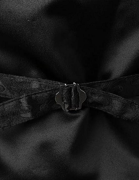 Mittelalterliches Gothic Herrenkostüm lange Weste für Halloween