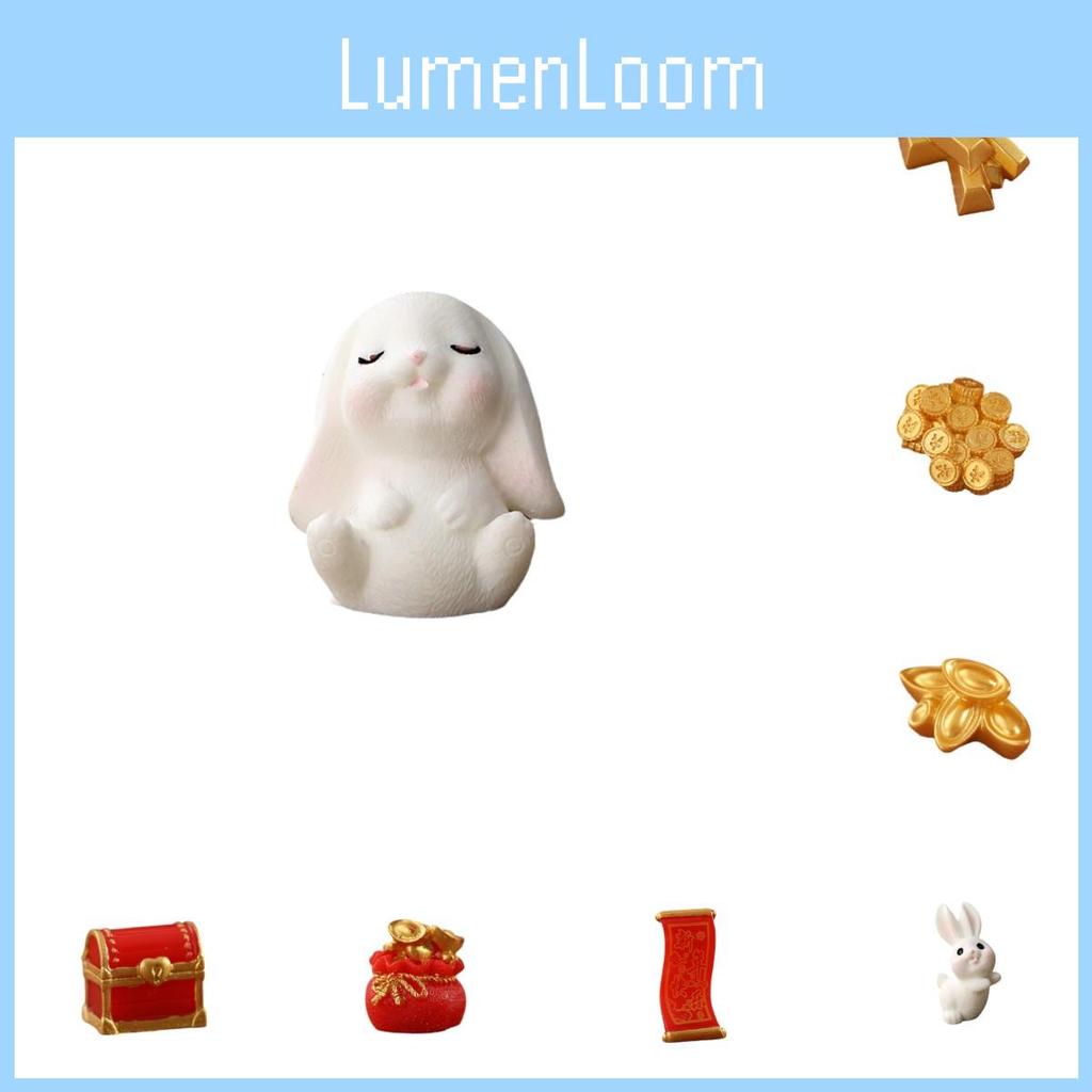 Sweet Resin Rabbit Decoration For Modern Minimalist Home Or Garden