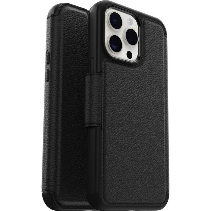 Coque smartphone - otterbox - strada - cuir haut de gamme - protection contre les chutes - iphone 15 pro max
