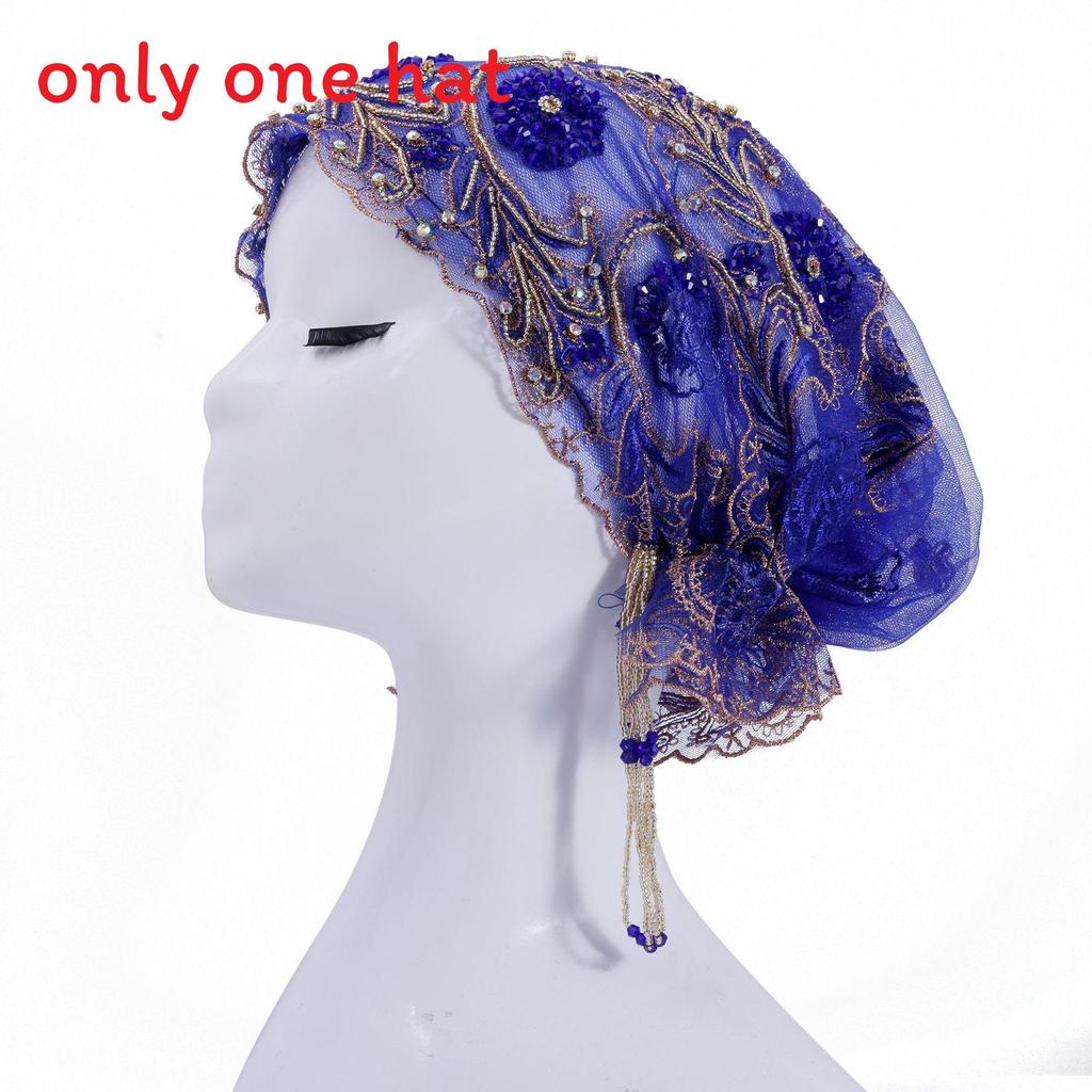 Silk Embroidered Fish Tail Cloche Hat With Tassels For Summer And Winter Wear