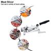 Manual Frozen Meat Slicer Stainless Steel Beef Bacon Household Cutting Machine Adjustable Slice Thickness
