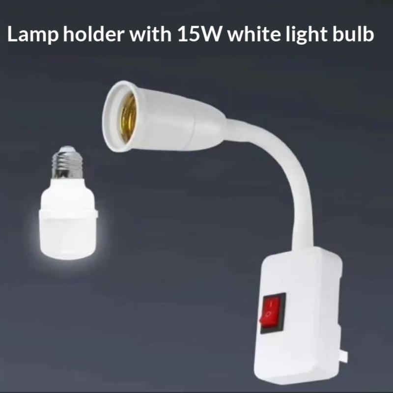 Versatile E27 Lamp Socket with Toggle Switch Ideal for Home Lighting