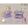 Sylvanian Families Hair Salon Stylish Pony Hairdresser Set F-15 ST Mark Certified Ages 3 Up Toy Dollhouse