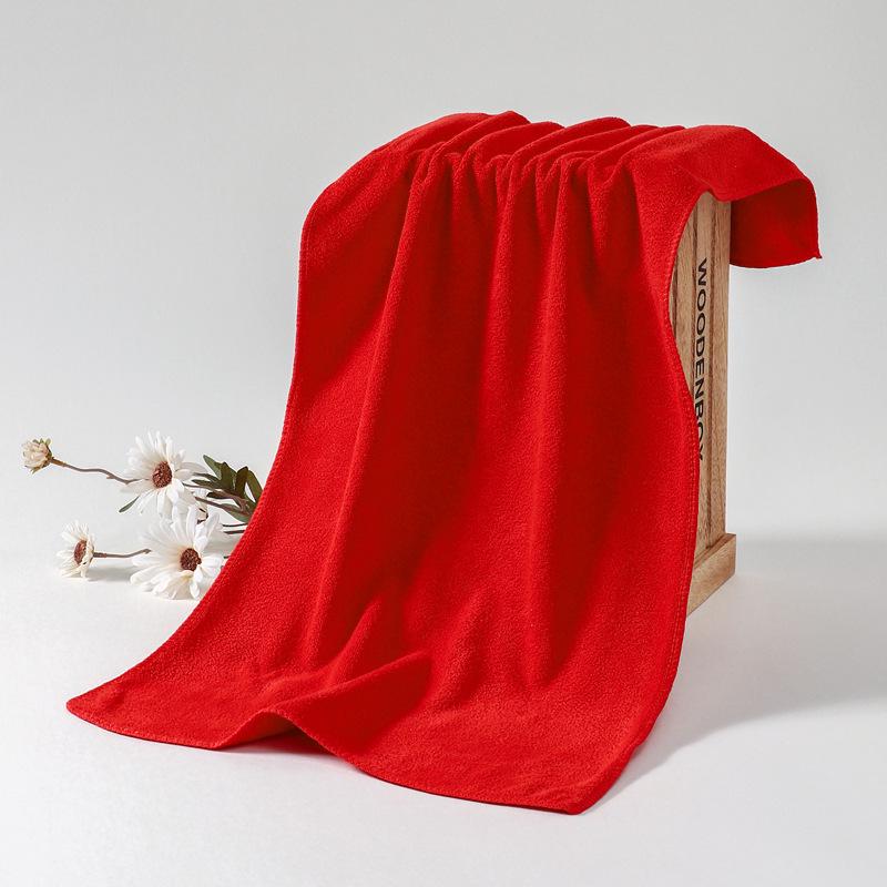 

Потовщене мікрофіброве авто рушник для сушіння та чищення, що не залишає ворсу 25x25cm 300g/㎡ червоний