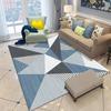Modern Minimalist Geometric Triangle Area Rug Living Room Bedroom Office Non-Slip Floor Mat Washable