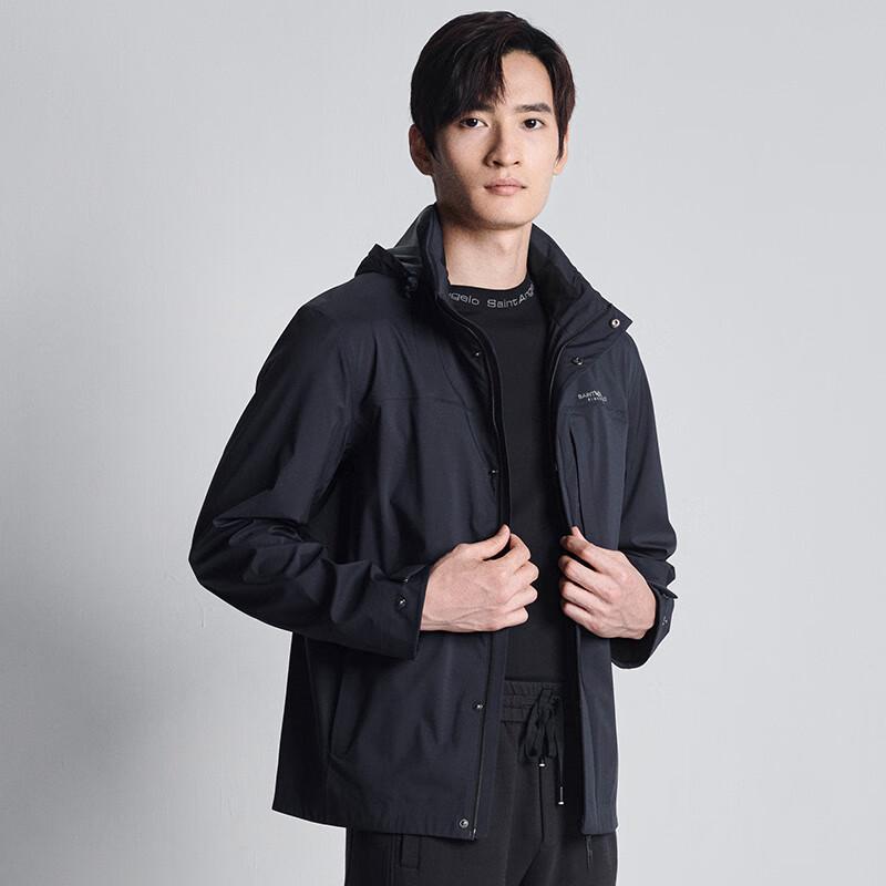 Baoxiniao Men's Business Casual Light Outdoor Stand Collar Hooded Jacket