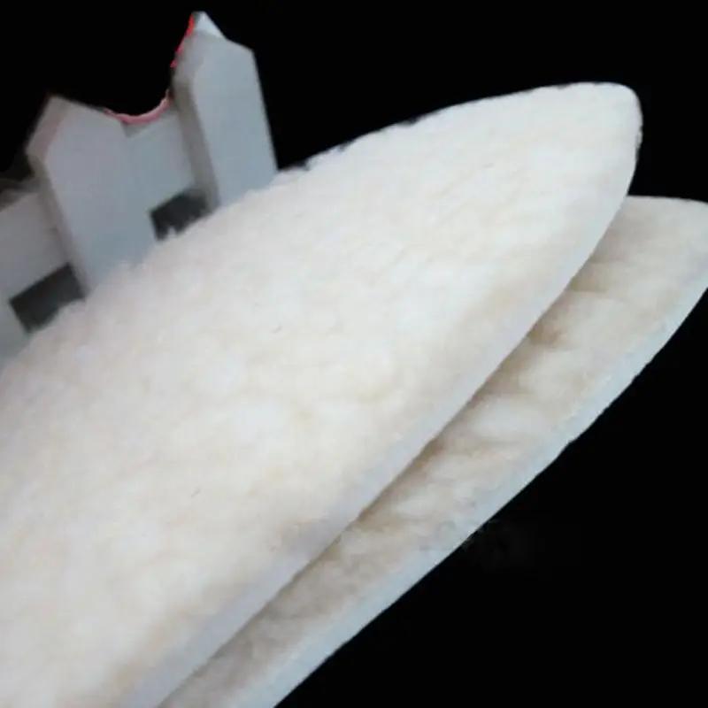 1 Pair Unisex Men Wemen Winter Warm Soft Wool Winter Shoe Insole Pad Size 36-46
