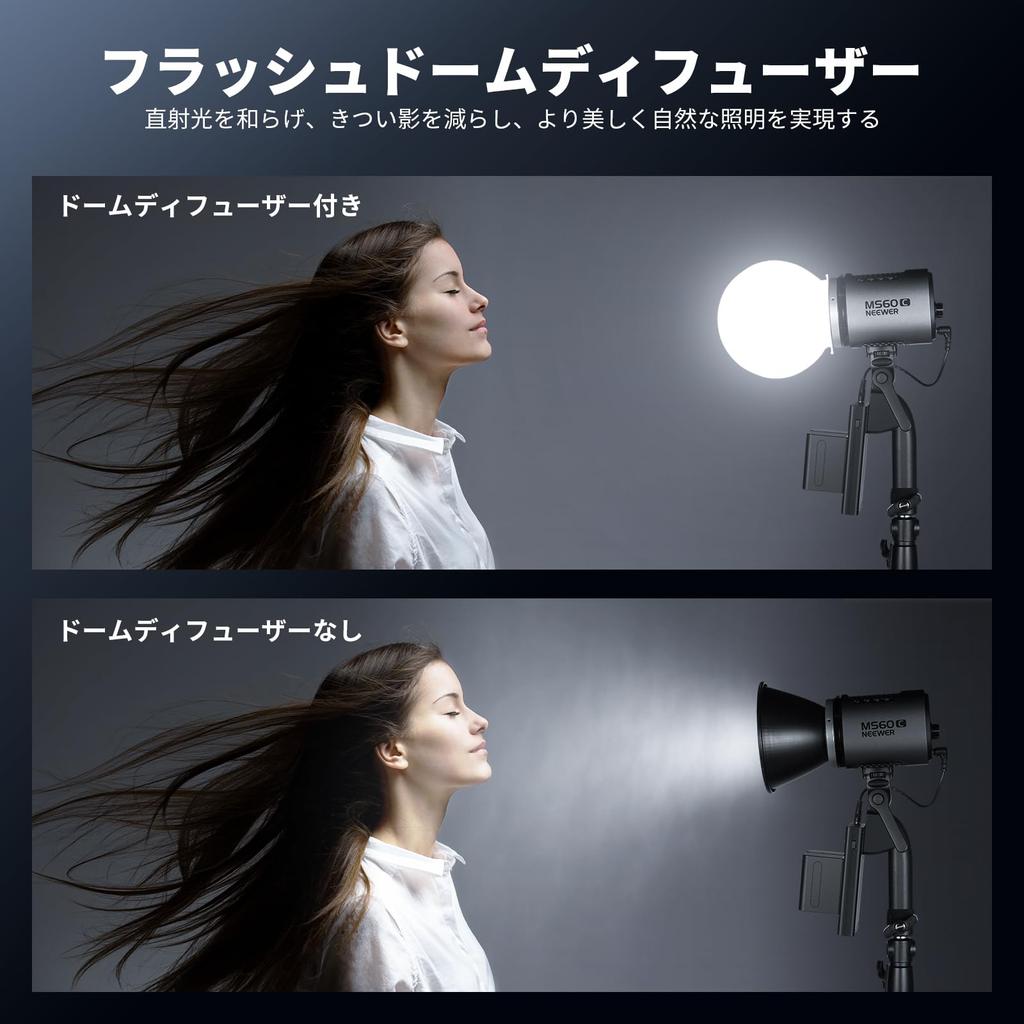 NEEWER Softbox Diffusion Dome Diffusion Dome Kit with 3 Adapters Strobe Body Diffuser Compatible with Godox NEEWER Z1 Z2 Round Head Square Head