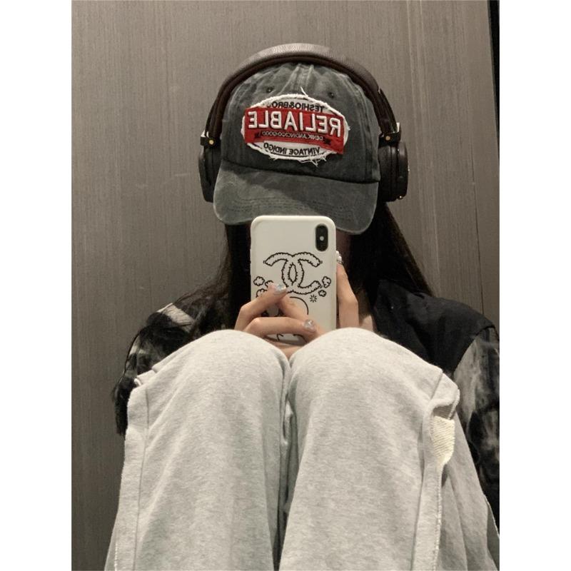 European and American Feng Shui Washing Old Retro Niche Baseball Cap Sunshade Letter Embroidered Baseball Cap Personalized Street Trend