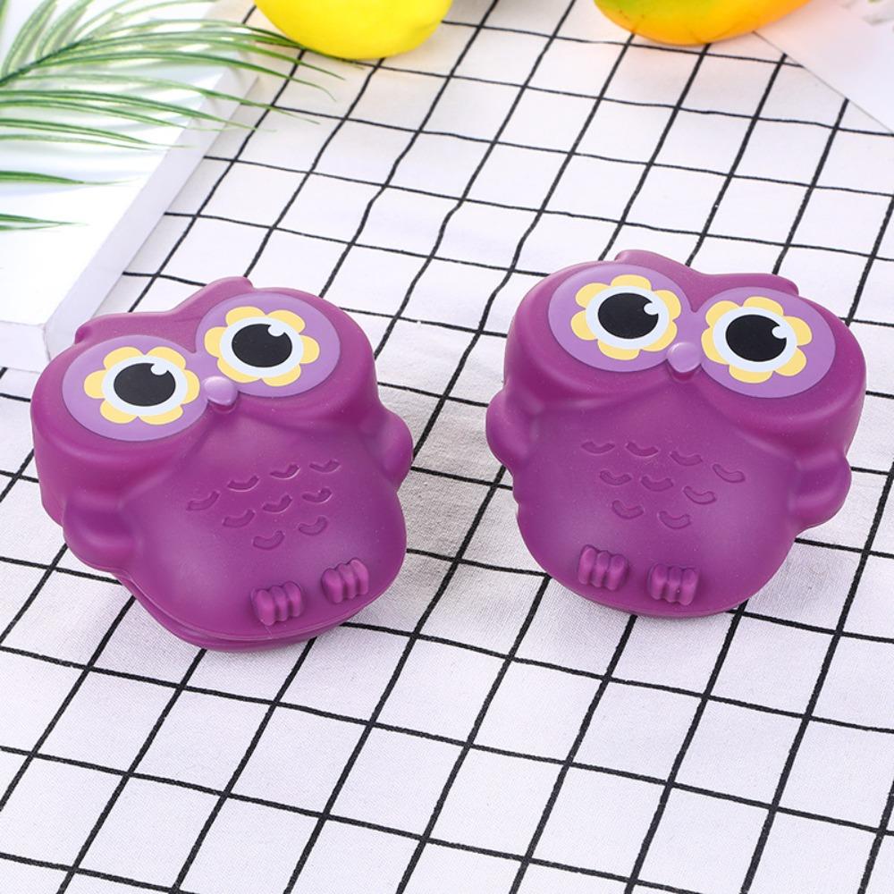 Purple Heat Insulated Mitts Non Slip Microwave Glove Household Owl Oven Mitts Hot Dish/Bowl