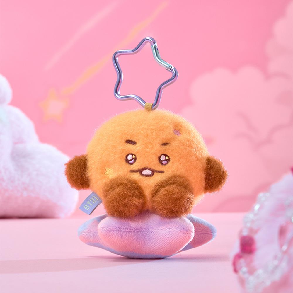 BT21 The Journey Purple Star SHOOKY Plush Keychain