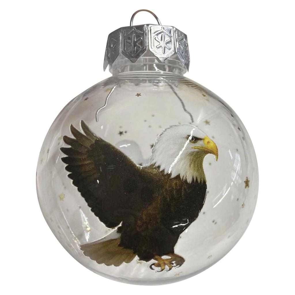 Vögel der Natur Kristallglas Kugel Weihnachtsbaumschmuck Set Xmas Baum Hängender Anhänger für Feiertag Weihnachten Party Hausdekoration