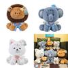 Plush Lion Elephant Toys Set With Pp Cotton Filling For Childrens Birthday Gift And Kids Playroom Decor