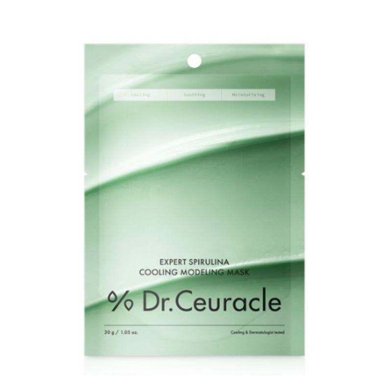Dr. Ceuracle Spirulina Cooling Modeling Mask Pack 4pcs | Professional Cooling Rubber Mask for Soothing & Hydrating Skin | K-Beauty Spa Care