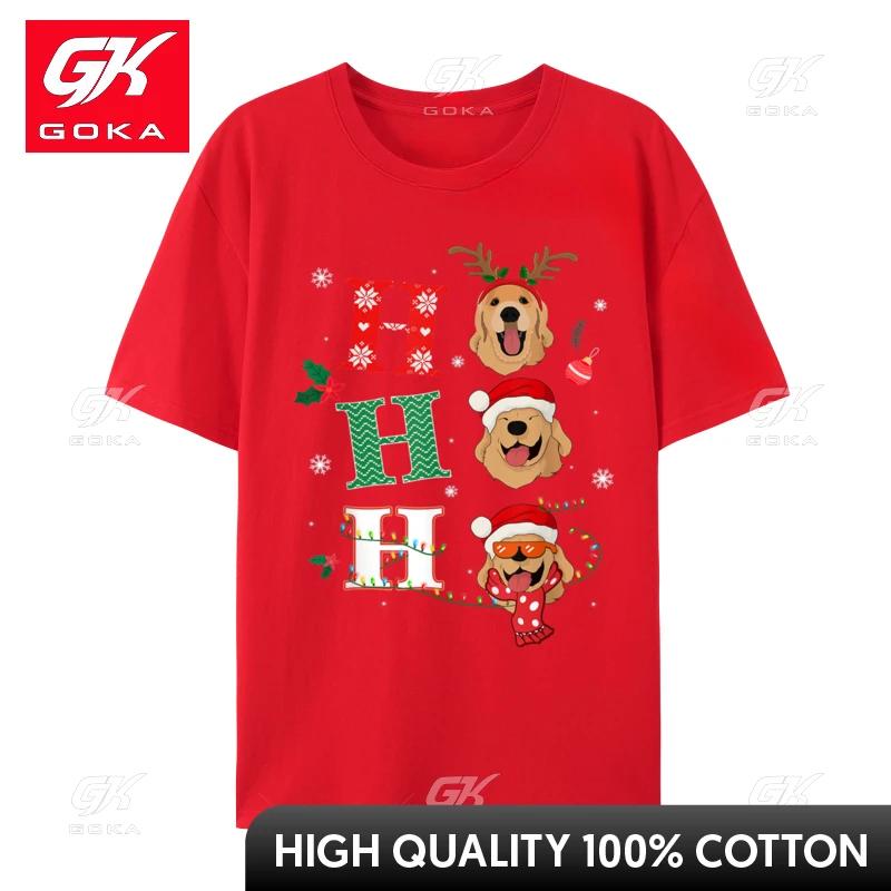 Retrievers Golden Xmas Outfit Christmas Costume TShirts New Arrival ONeck Group 100 Cotton Unisex TShirts Printed On S