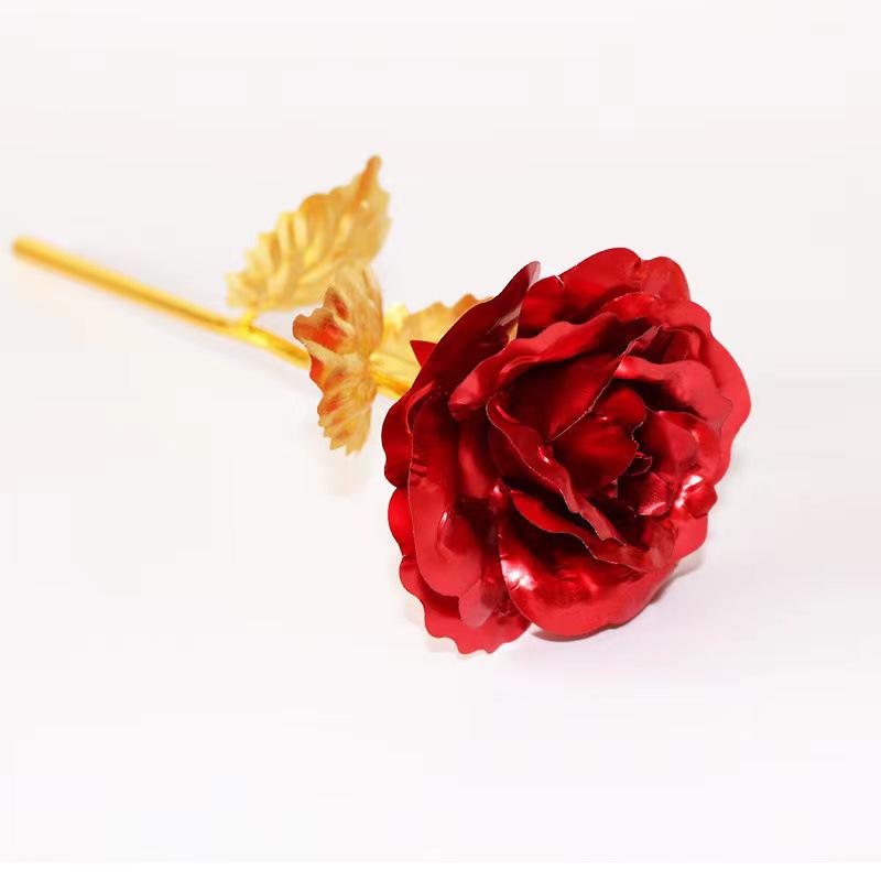 24k Gold Colored Rose for Valentine's, Mother's Day, and More: Perfect Gift for Any Occasion