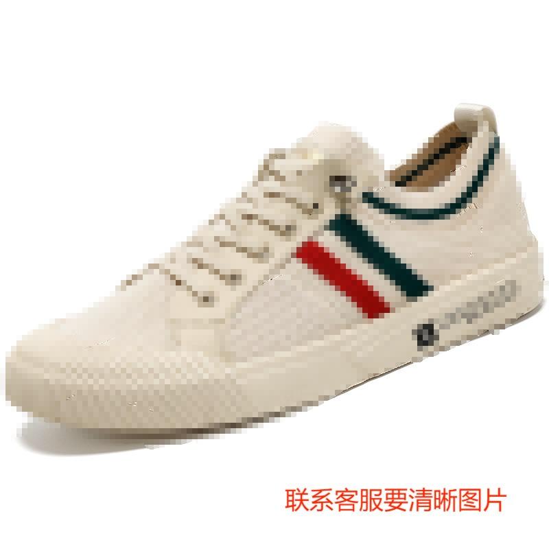Spring fly-woven breathable men's shoes new trend sports and leisure mesh board shoes one pedal lazy shoes