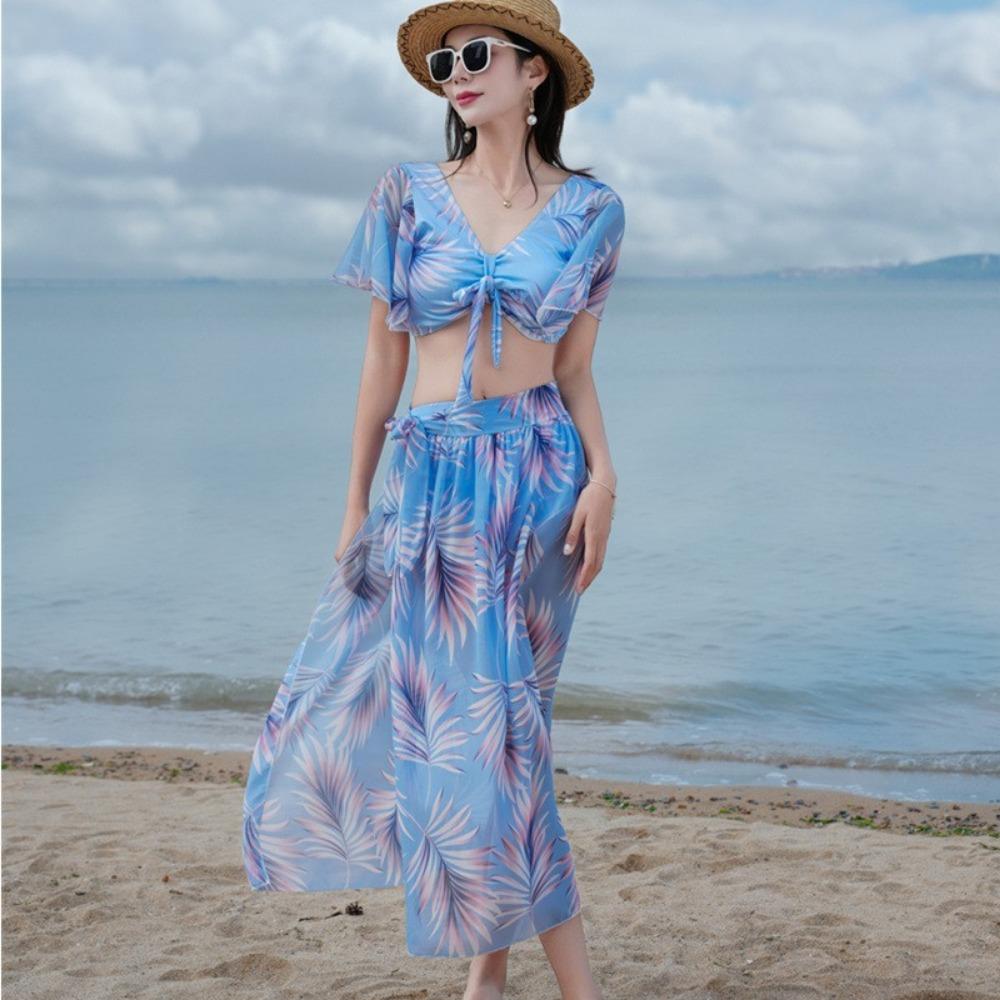 Holiday Seaside Hot Spring Swimsuit Split Bikini Three-piece European and American Swimwear