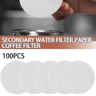 100Pcs Home Round Coffee Tool Filter Cup Coffee Filters Paper Coffee Maker Filter Replacement Paper