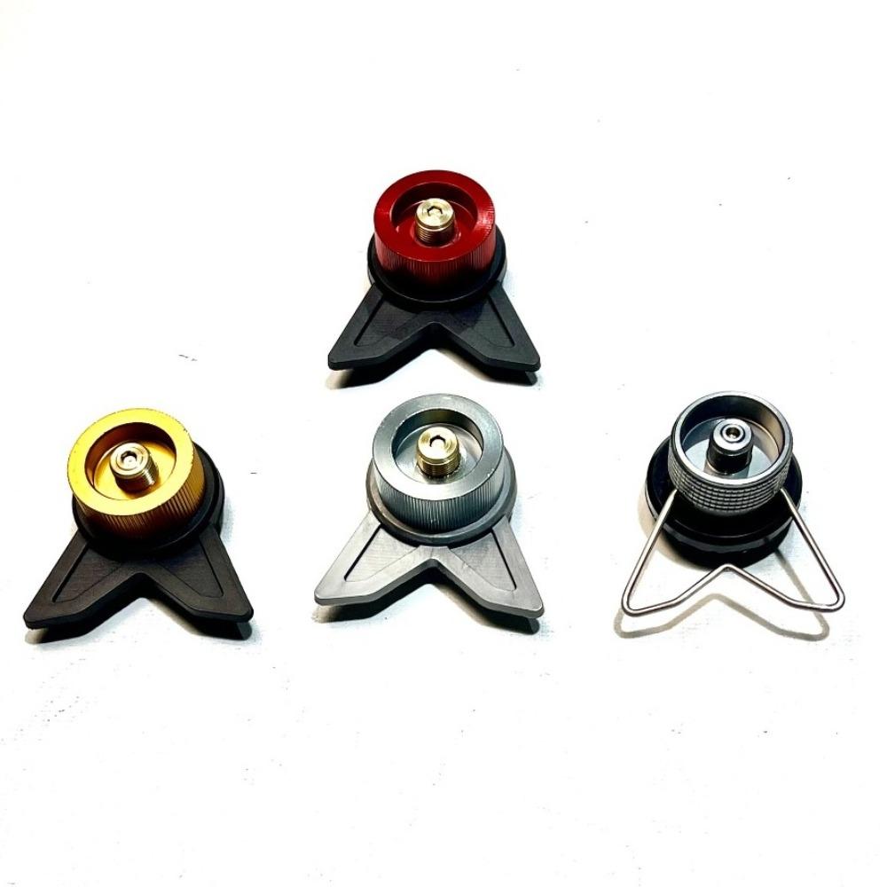 

Багатофункціональний тримач для пічки для кемпінгу, перехідний клапан, що замикається, новий кронштейн газового конвертера помаранчевий