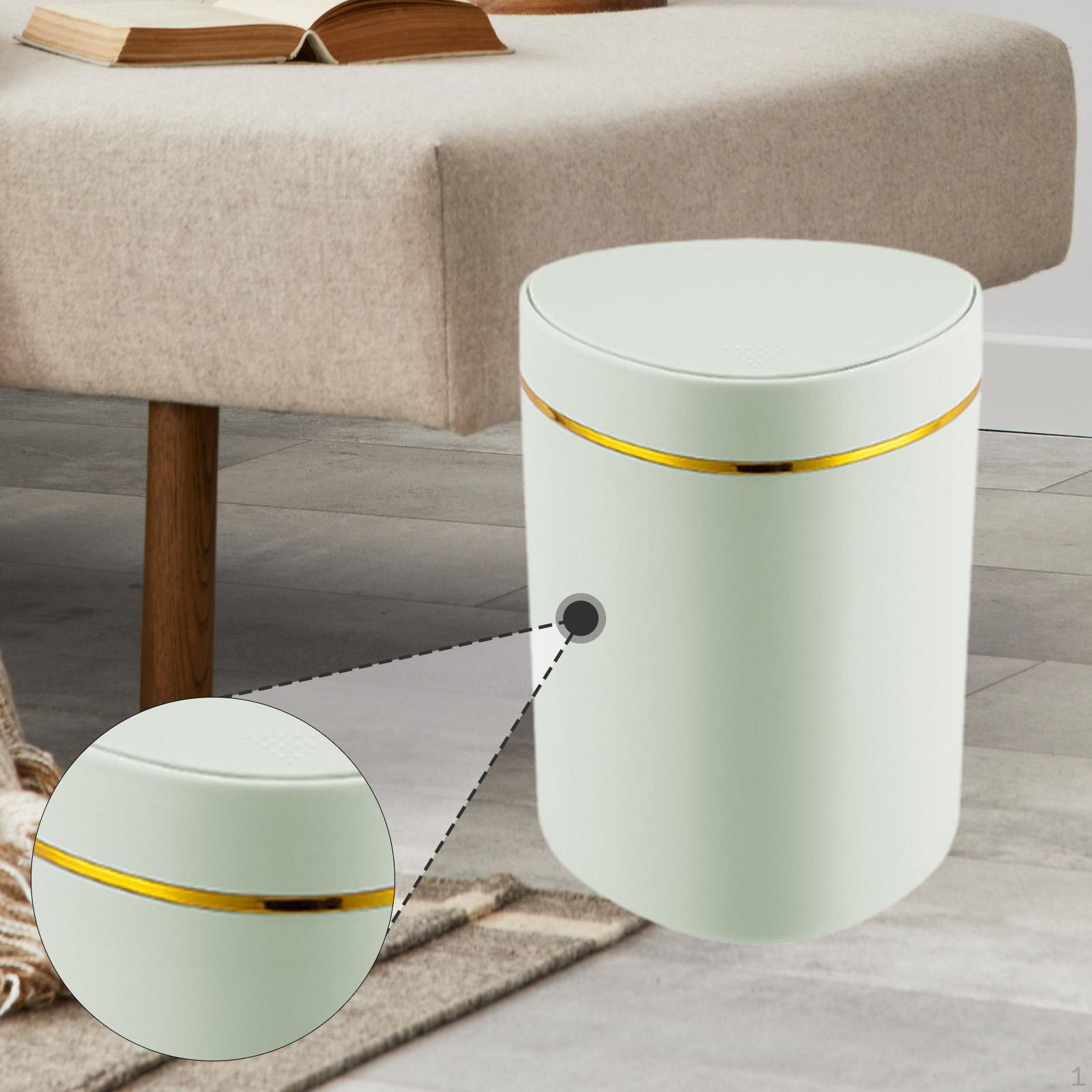 

Compact Trash Can for Desk Organizer Mini Waste Bin Office And Home жовтий