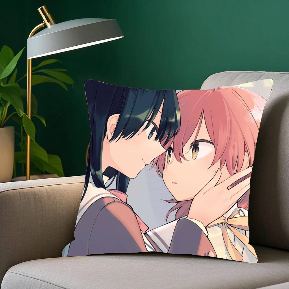 Bloom Into You Bilibili Animation Pillow Case Sofa Cushion Cover Room Home Decoration
