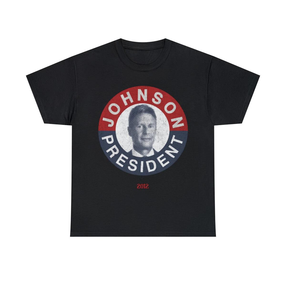 Gary Johnson For President 2012 Retro Graphic Tee Shirt, S-5XL S
