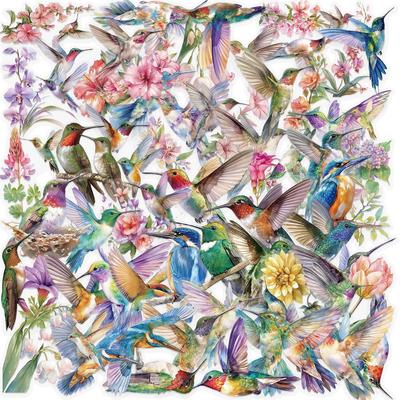 50/100PCS Hummingbird Stickers Creative Phone Community Skateboard DIY Fashion Dormitory Chambre Nostalgic Waterproof Sticker