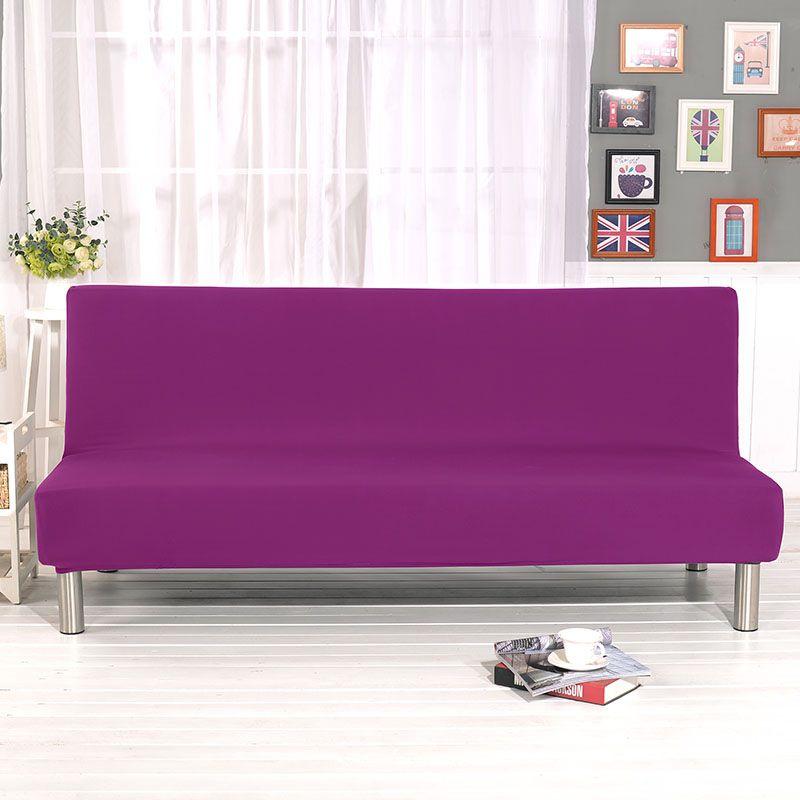 Luxurious Solid Sofa Bed Cover With Elastic Fabric For Ultimate Comfort And Protection