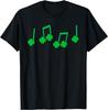 St Patricks Day Music Notes Clover Graphic Tee Funny Irish Musician T-Shirt Cotton Unsex Spring Summer Daily Wear