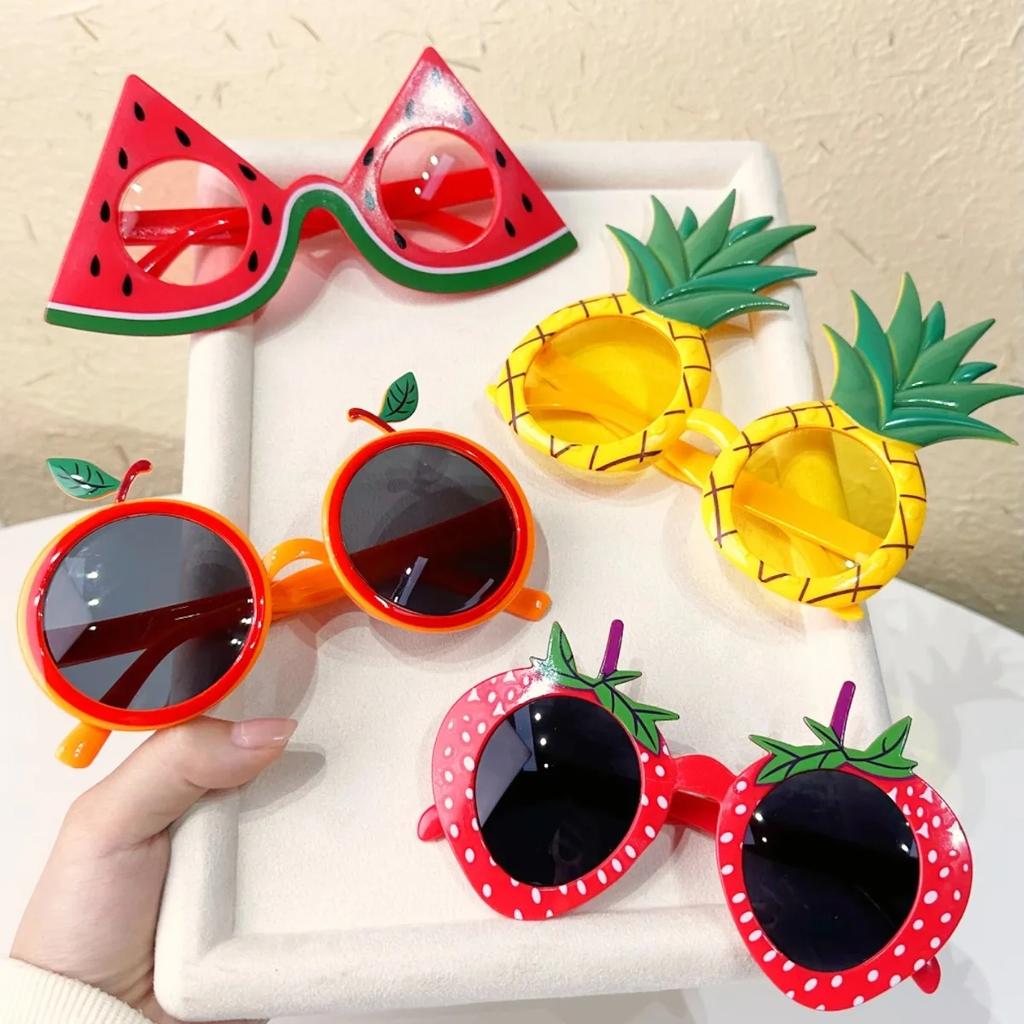 4pcs Themed Sunglasses for Women Men - Playful Decorative Eyewear Perfect for Birthdays and Photo Fun