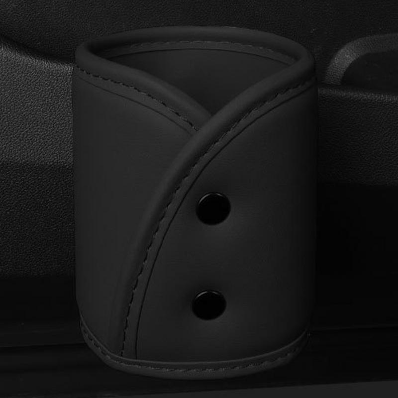 Car Door Cup Holder Leather Gap Drink Storage Box Multi-Functional Back Seat Cup Holder Organizer Automotive Interior