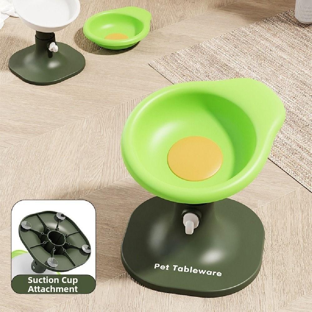 Creative Pet High Footed Bowl Cartoon Adjustable Height Angle Elevated Pet Feeder Bowl Non-Slip Cute Pet Water Feeder Container