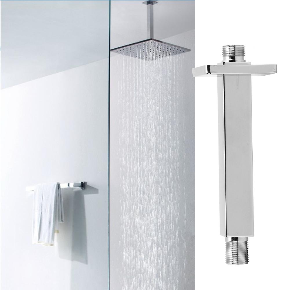 G1/2in Thread Wall Mounted Shower Arm Rod Tube Pipe Bathroom Accessories