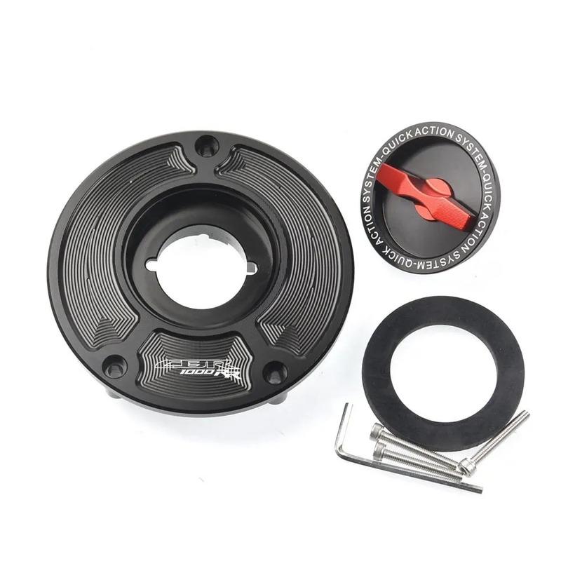 For CBR CBR1000RR /ABS 2004-2013 CBR1000RR Fireblade CNC Fuel Gas Tank Cap Cover Aluminum Keyless Motorcycle Accessories